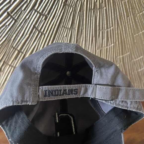 Cleveland Indians Hat Cap Gray Strap Back 47 Brand MLB Baseball Dad - Picture 5 of 7